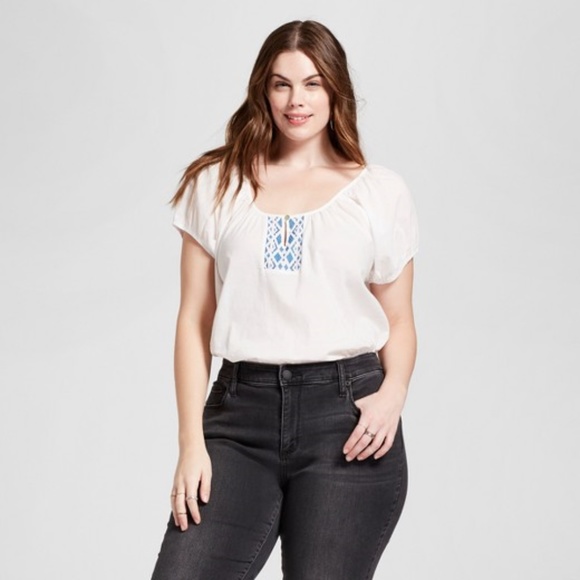 White Peasant top NWT - Picture 2 of 7